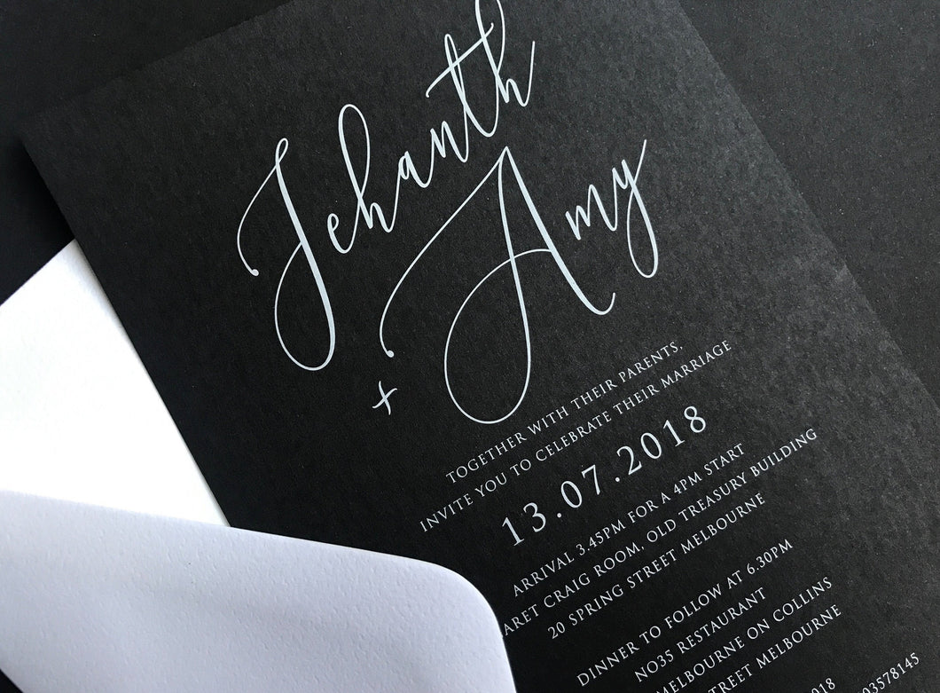 Nero Wedding Invitation