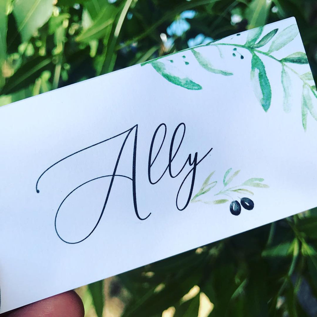 Olive You Place Cards